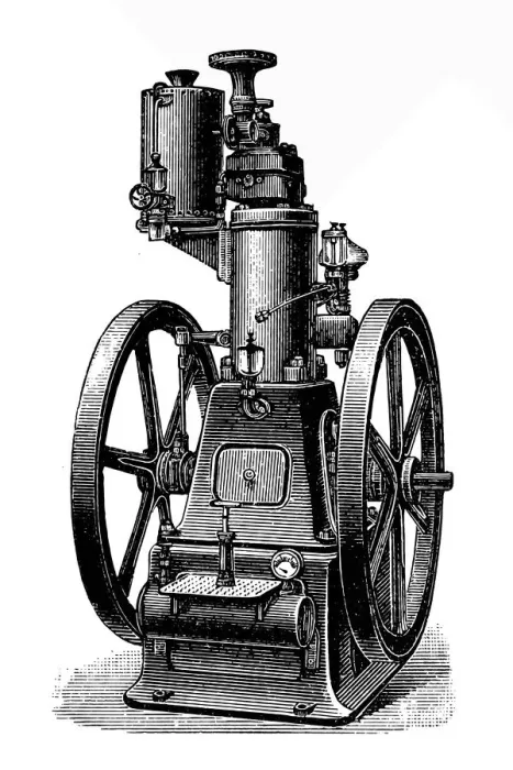 Framed Print : Otto vertical engine Framed Print : Otto vertical engine