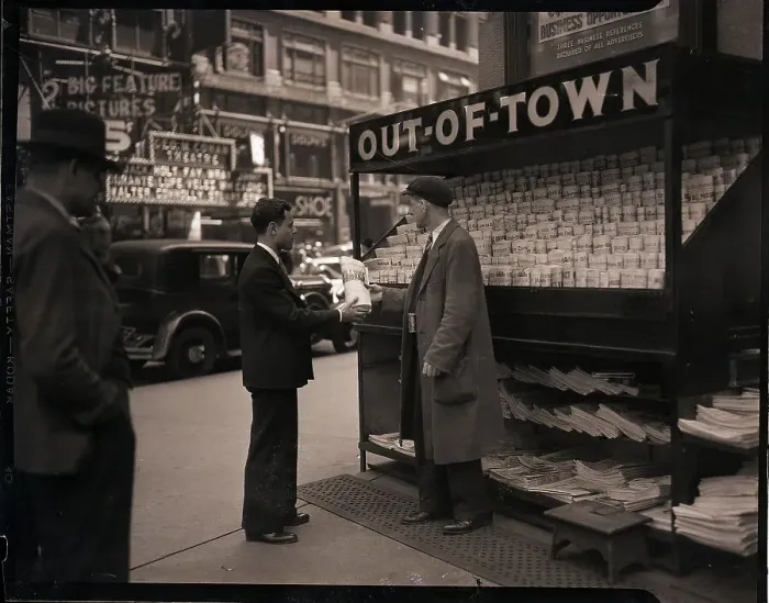 Framed Print : Out-Of-Towner Newsstand Framed Print : Out-Of-Towner Newsstand