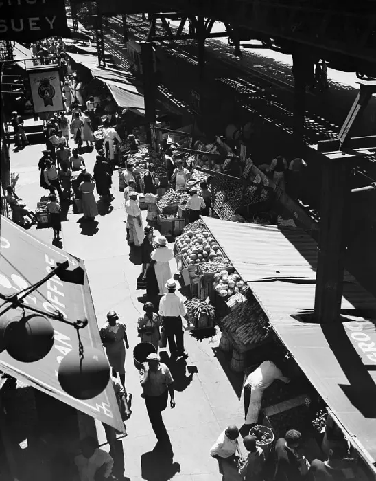 Framed Print : Outdoor Market On Eighth Ave In Harlem Framed Print : Outdoor Market On Eighth Ave In Harlem