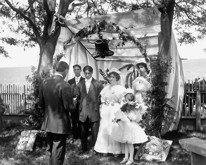 Framed Print : Outdoor Marriage Ceremony Framed Print : Outdoor Marriage Ceremony