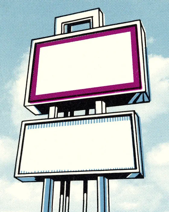 Framed Print : Outdoor Signage