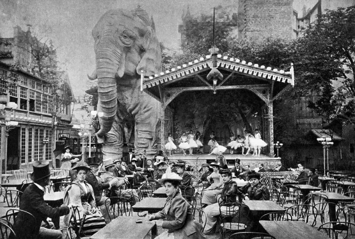 Framed Print : Outdoor Theater Of Moulin Rouge;Elephant Framed Print : Outdoor Theater Of Moulin Rouge;Elephant