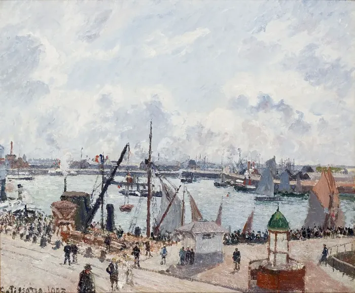Framed Print : The Outer Harbour of Le Havre. Morning. Sun. Artist: Pissarro, Camille (1830-1903) Framed Print : The Outer Harbour of Le Havre. Morning. Sun. Artist: Pissarro, Camille (1830-1903)