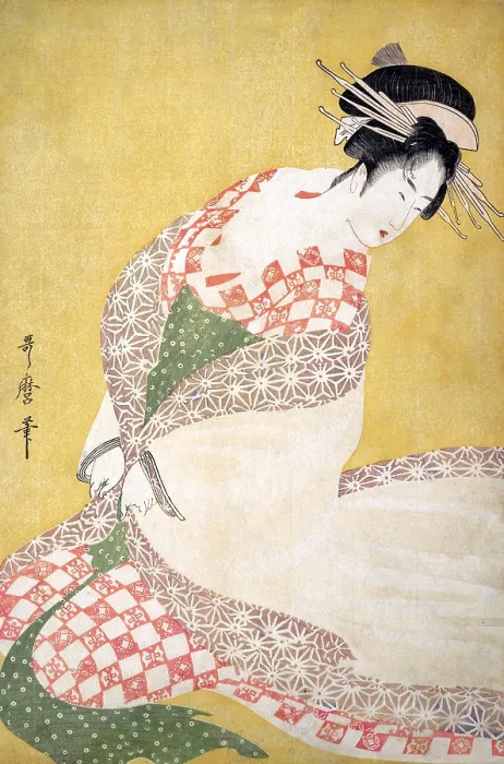 Framed Print : The Outer Robe on a Beauty