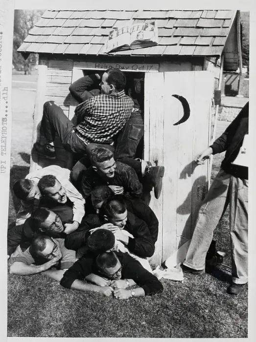 Framed Print : Outhouse Cramming, Brookings, Sd Framed Print : Outhouse Cramming, Brookings, Sd