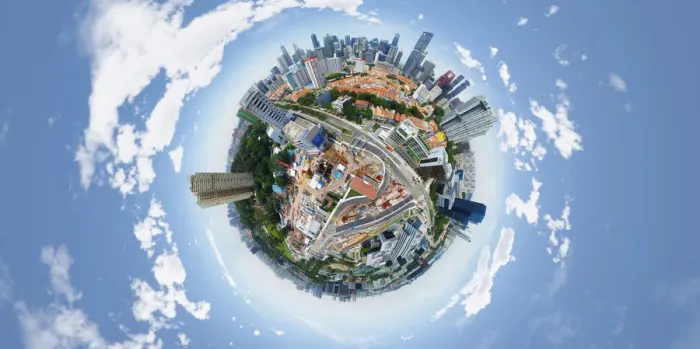 Framed Print : Outram Park in Singapore Seen from above Framed Print : Outram Park in Singapore Seen from above