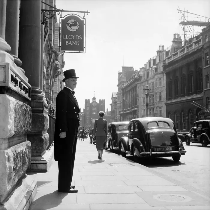 Framed Print : Outside The Bank Framed Print : Outside The Bank