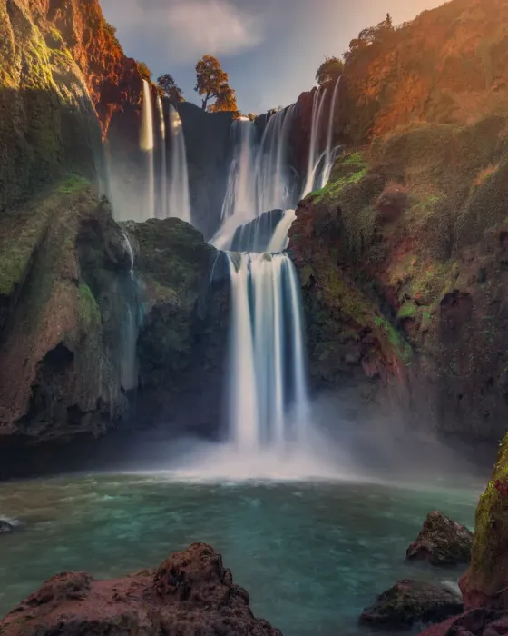 Framed Print : Ouzoud Falls in Morocco Framed Print : Ouzoud Falls in Morocco