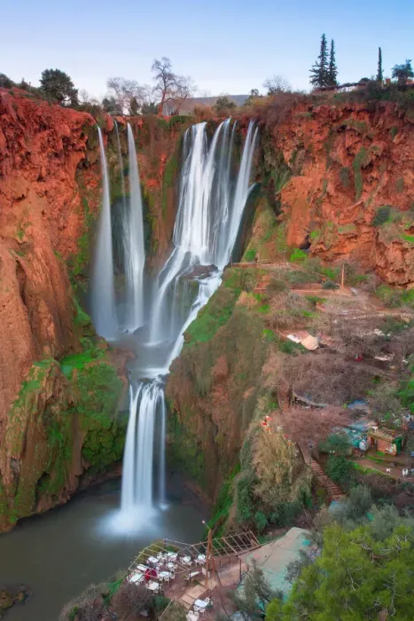 Framed Print : Ouzoud Waterfalls located in the Grand Atlas village of Tanaghmeilt