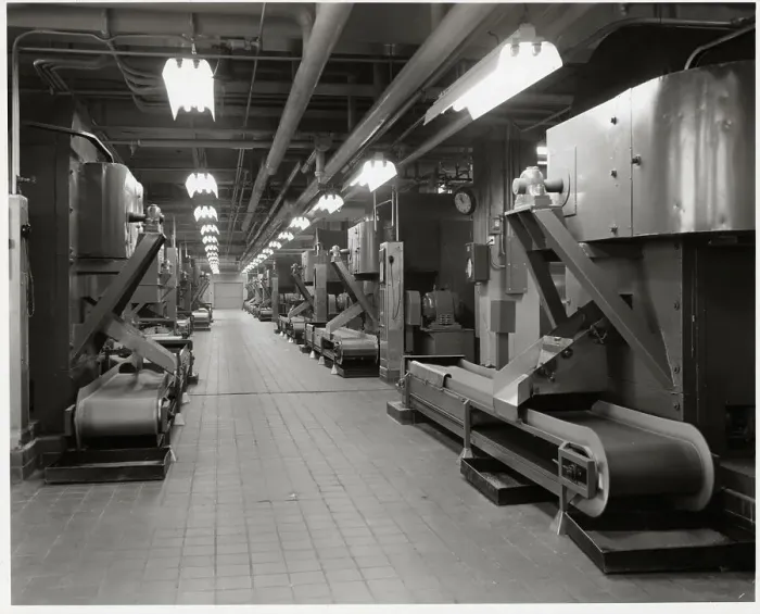 Framed Print : Ovens in Cereal Manufacturing Plant Framed Print : Ovens in Cereal Manufacturing Plant