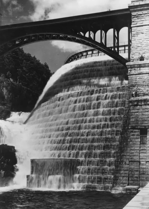 Framed Print : Overflowing Dam Framed Print : Overflowing Dam