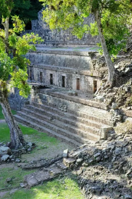 Framed Print : Overgrown Ancient Mayan Ruins at Copan, Honduras Framed Print : Overgrown Ancient Mayan Ruins at Copan, Honduras
