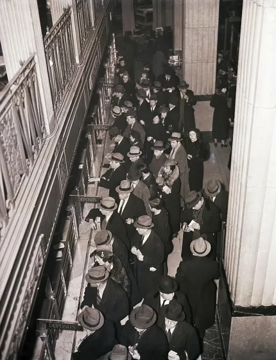 Framed Print : Overhead Deposit Transactions At Bank