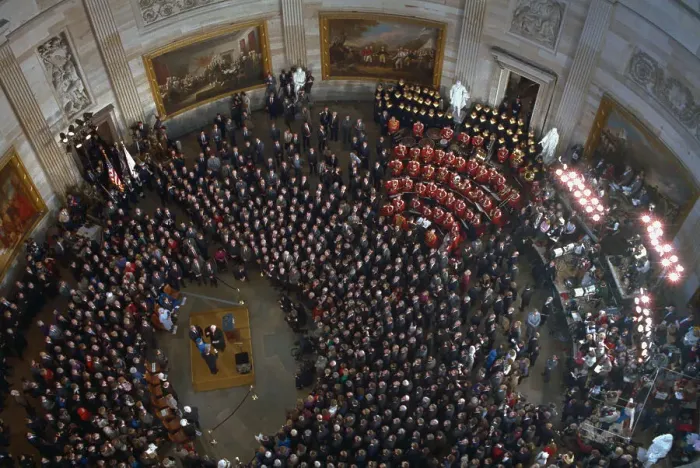 Framed Print : Overhead View of Crowd at Inaugural Ceremony Framed Print : Overhead View of Crowd at Inaugural Ceremony