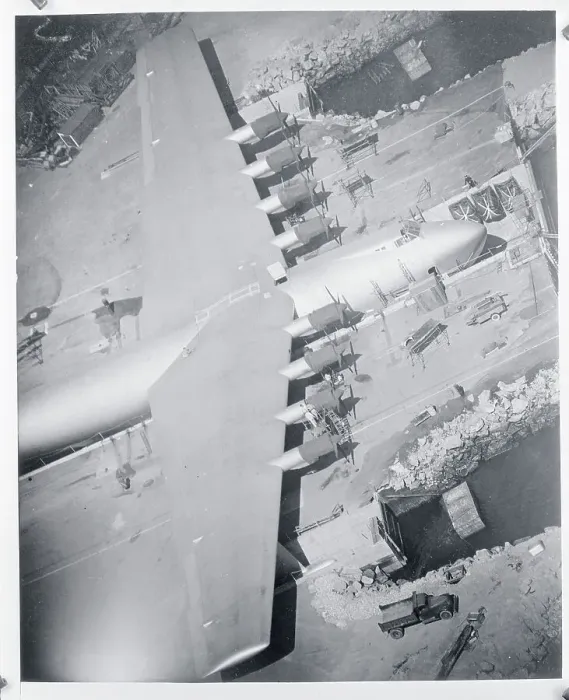 Framed Print : Overhead View of Howard Hughes Spruce Goose 1947 Framed Print : Overhead View of Howard Hughes Spruce Goose 1947