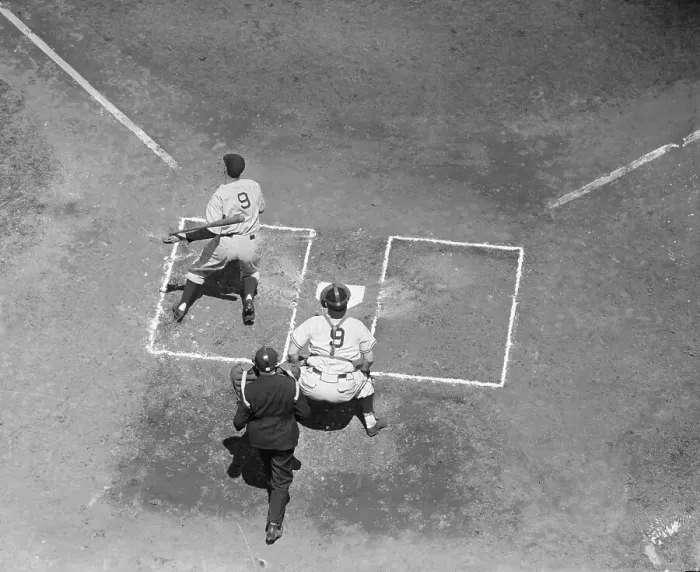 Framed Print : Overhead View of Joe DiMaggio Batting Framed Print : Overhead View of Joe DiMaggio Batting