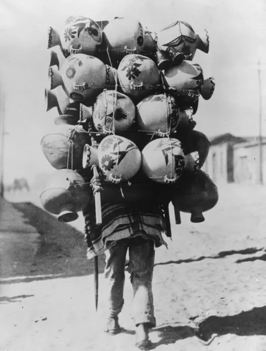 Framed Print : Overload. 30th April 1934: An Indian cargador 