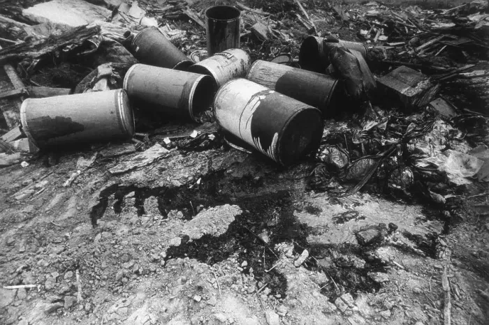 Framed Print : Overturned Barrels Of Waste @ Dump Site Framed Print : Overturned Barrels Of Waste @ Dump Site