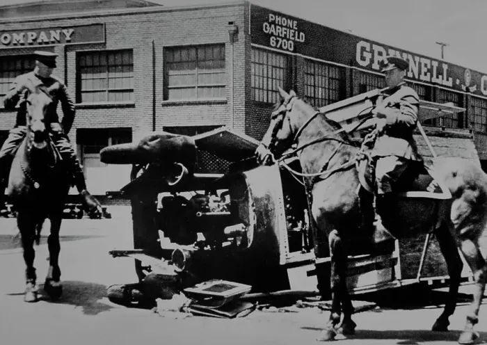 Framed Print : Overturned Truck Framed Print : Overturned Truck