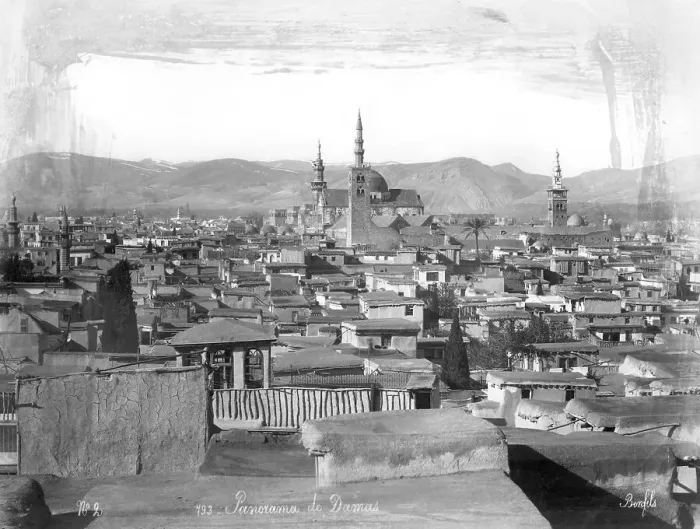 Framed Print : Overview of City of Damascus