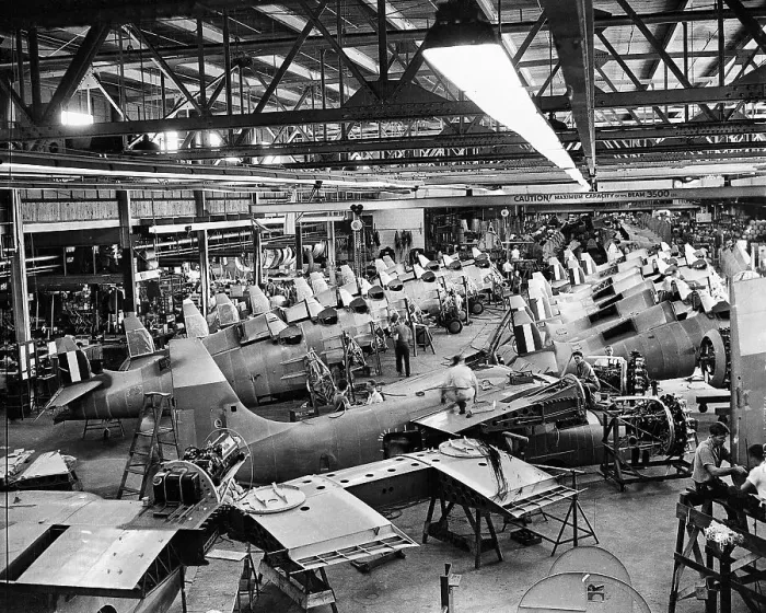 Framed Print : Overview of Military Aircraft Factory Framed Print : Overview of Military Aircraft Factory