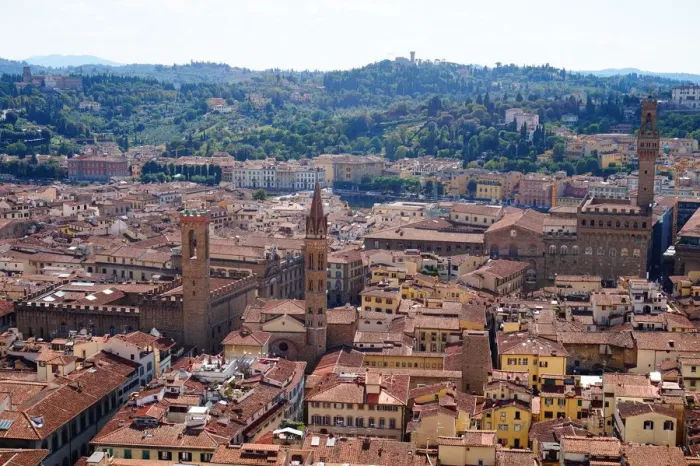 Framed Print : Overview over the Old City of Florence, Italy Framed Print : Overview over the Old City of Florence, Italy