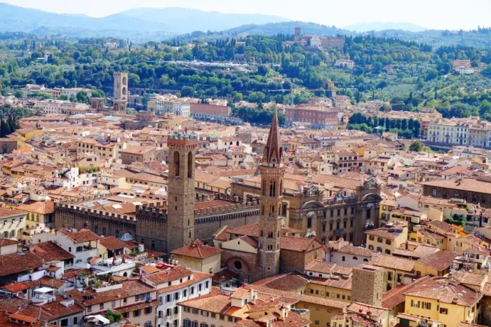 Framed Print : Overview over the Rooftops of Florence, Italy Framed Print : Overview over the Rooftops of Florence, Italy