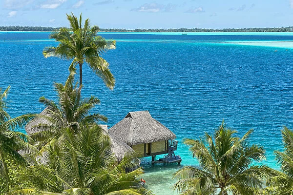 Overwater bungalow, South Pacific, Bora Bora, French Polynesia