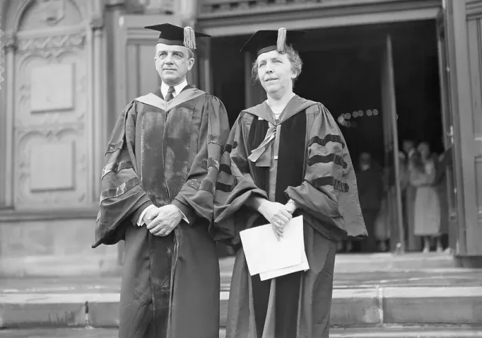 Framed Print : Owen Young and Ada Comstock at Graduation Framed Print : Owen Young and Ada Comstock at Graduation