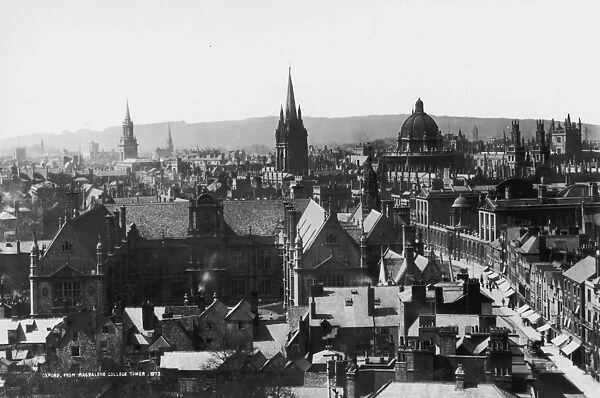 Oxford. circa 1900: Oxford City in the English south-central county of