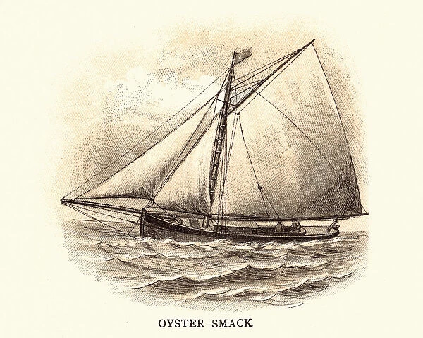Oyster Smack, a traditional fishing boat 19th Century
