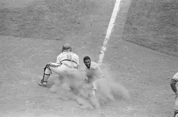Framed Print : Ozzie Smith Slides Home Safe Past G.Cart Framed Print : Ozzie Smith Slides Home Safe Past G.Cart
