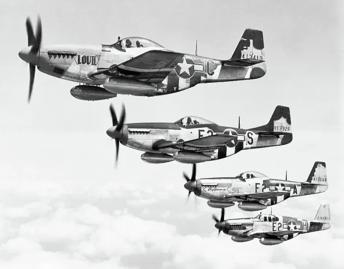 Framed Print : P-51 Mustangs over England Framed Print : P-51 Mustangs over England
