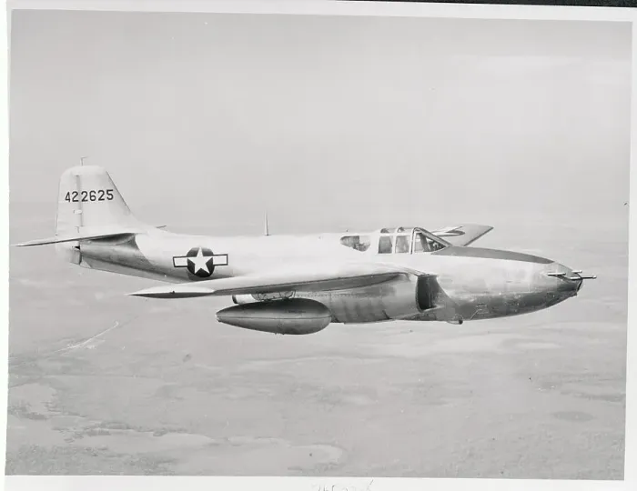 Framed Print : The P-59 Airacomet