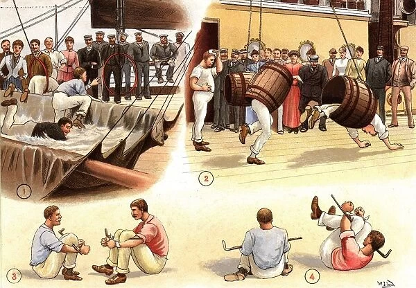 P & O Ferry Deck Games, circa 1900