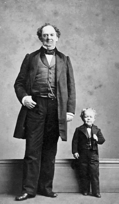 Framed Print : P. T. Barnum and Tom Thumb