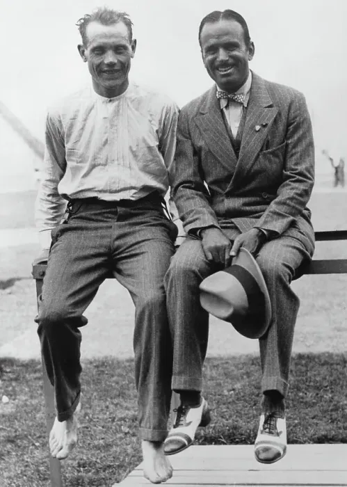 Framed Print : Paavo Nurmi With Fairbanks At The Paris Olympic Games Framed Print : Paavo Nurmi With Fairbanks At The Paris Olympic Games