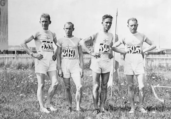 Framed Print : Paavo Nurmi and Olympic Teammates Framed Print : Paavo Nurmi and Olympic Teammates