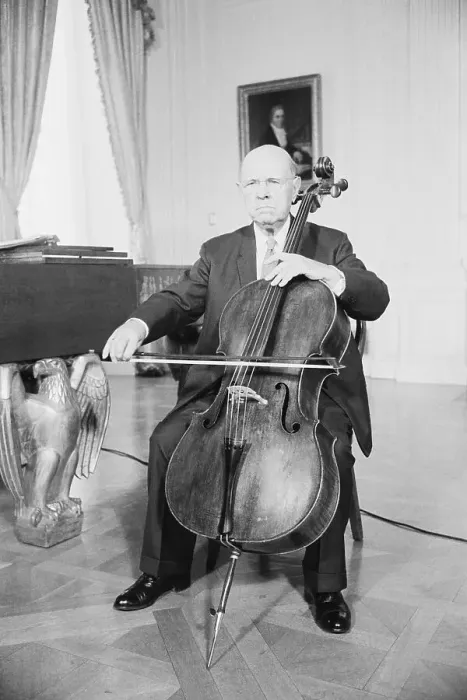 Framed Print : Pablo Casals at the White House Framed Print : Pablo Casals at the White House