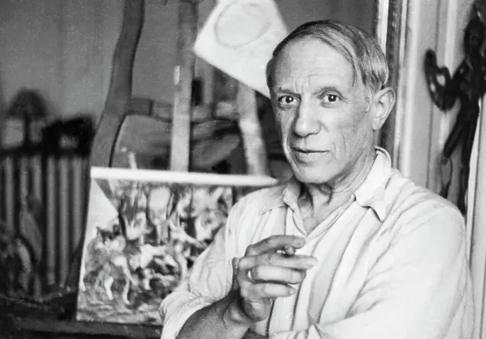 Framed Print : Pablo Picasso Taking a Break