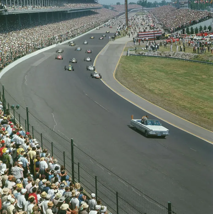 Framed Print : Pace Car Leading Racers Framed Print : Pace Car Leading Racers