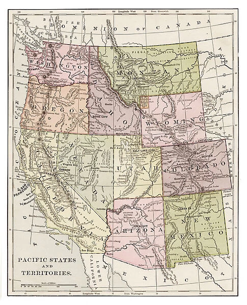 Pacific states 1889