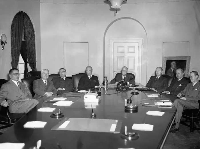 Framed Print : Pacific War Council Meeting Framed Print : Pacific War Council Meeting