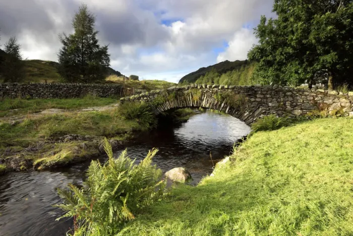 Framed Print : Packhorse stone bridge over Watendlath Beck Framed Print : Packhorse stone bridge over Watendlath Beck