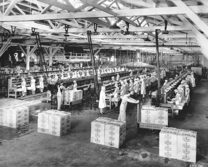 Framed Print : Packing Factory Framed Print : Packing Factory