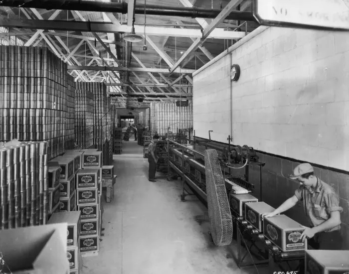 Framed Print : Packing Plant