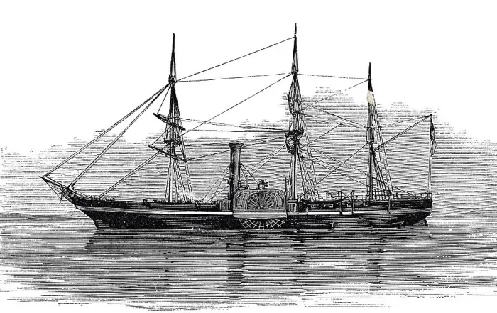 Framed Print : Paddle frigate Framed Print : Paddle frigate