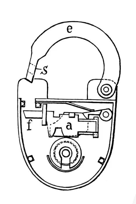 Framed Print : Padlock engraving isolated on white Framed Print : Padlock engraving isolated on white