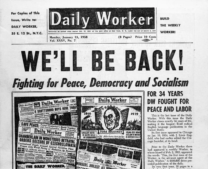 Framed Print : Front Page of Communist Paper Framed Print : Front Page of Communist Paper