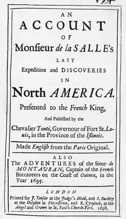 Framed Print : Front Page / La Salle'S Expedition Book Framed Print : Front Page / La Salle'S Expedition Book